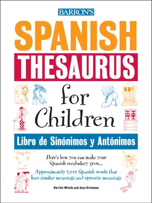 cover image of Spanish Thesaurus for Children